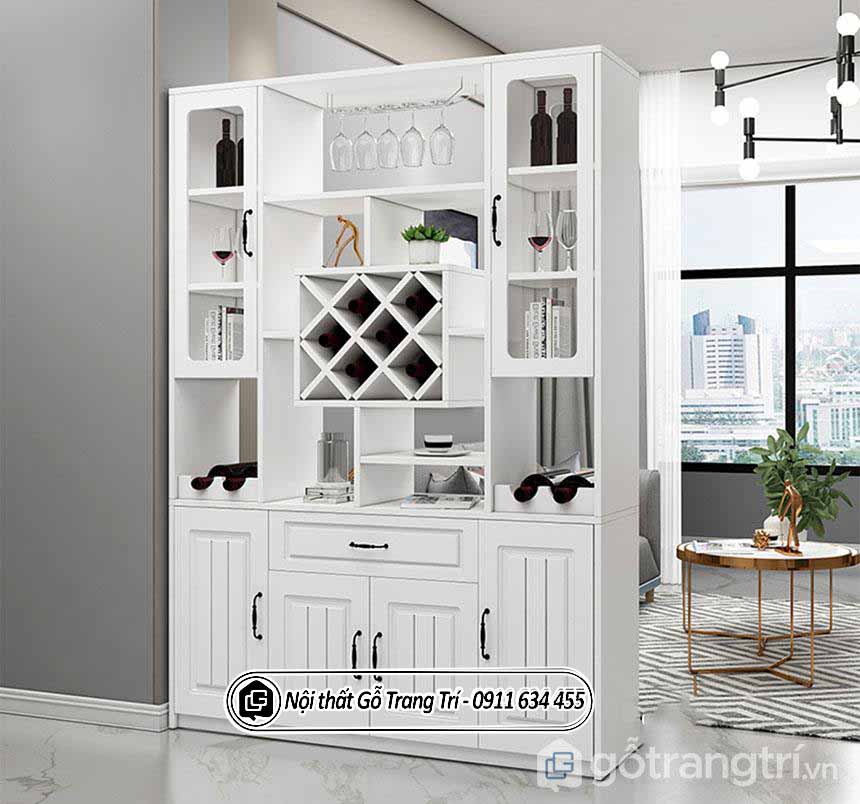 Lưu ý khi chọn mua mẫu tủ rượu gỗ công nghiệp