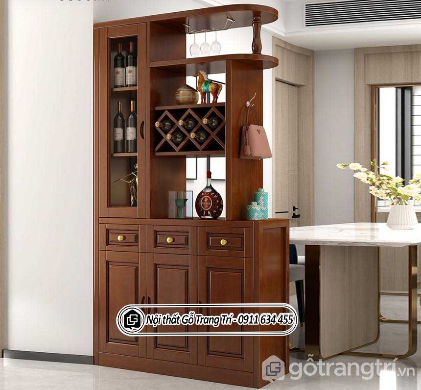 Vách ngăn tủ rượu cổ điển